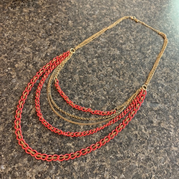 Vintage | Jewelry | Vintage Red Gold Chain Necklace | Poshmark